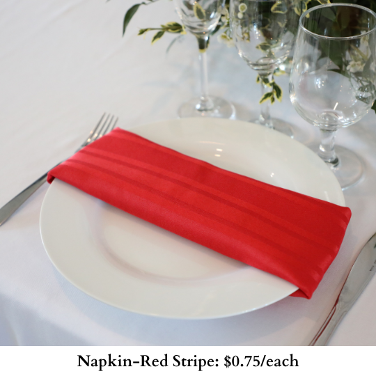 Napkin-Red Stripe-209