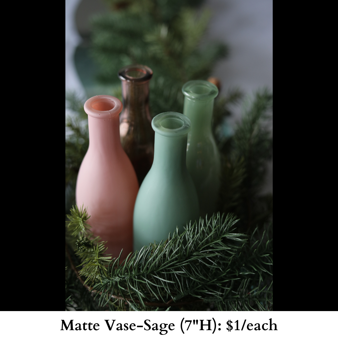 Matte Vase-Sage-538