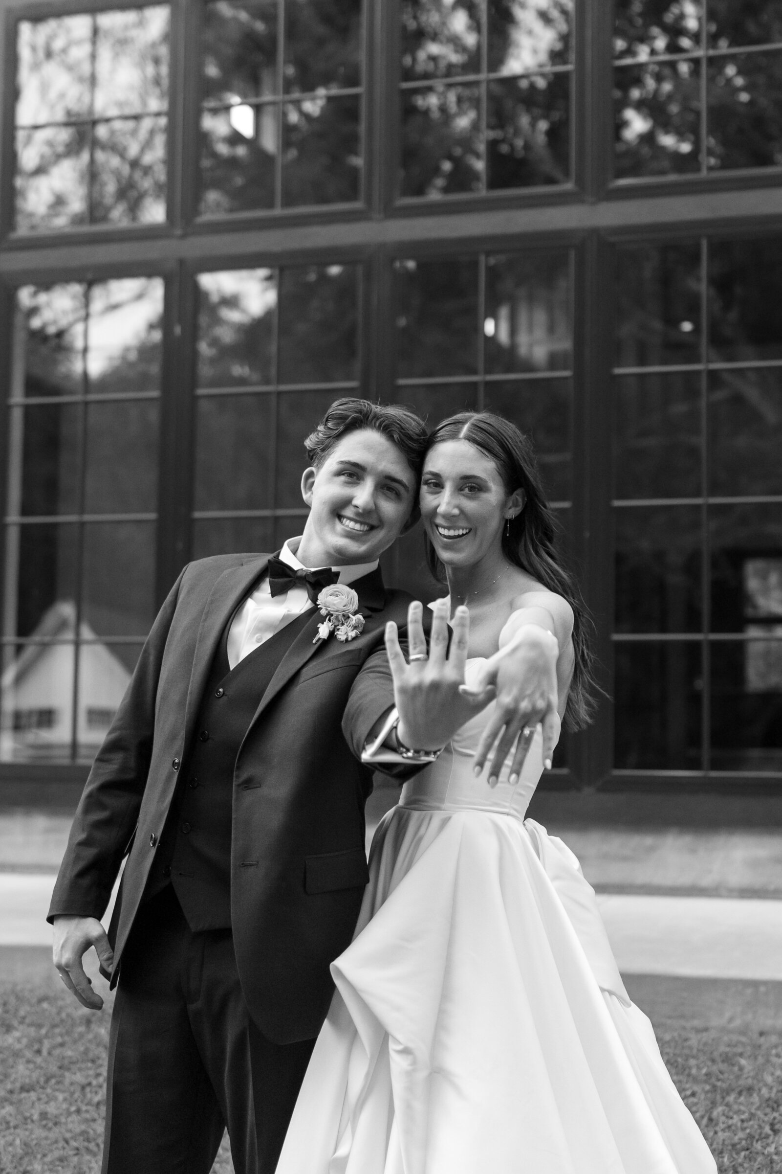 Romantic and candid couples portraits on wedding day by Madelyn Price Photography
