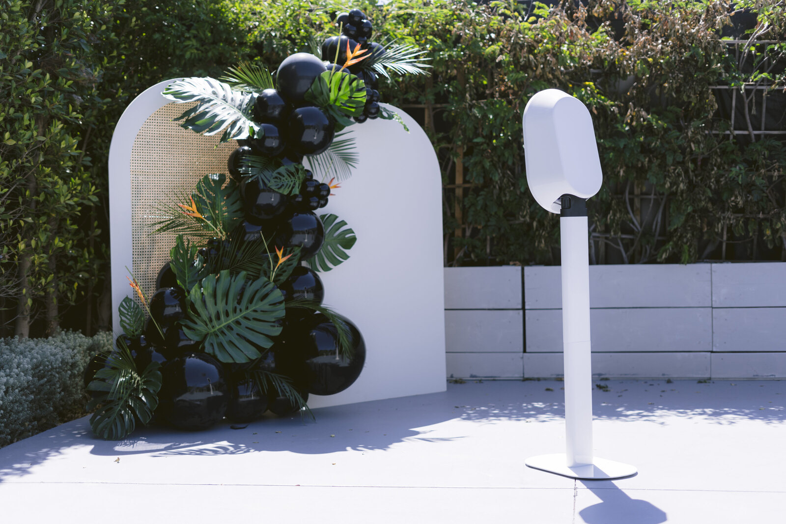 Sleek photo booth setup with a custom event backdrop, ready for guests to enjoy

Let me know if the backdrop is themed (e.g. wedding, birthday, corporate) and I can tailor it even more!
