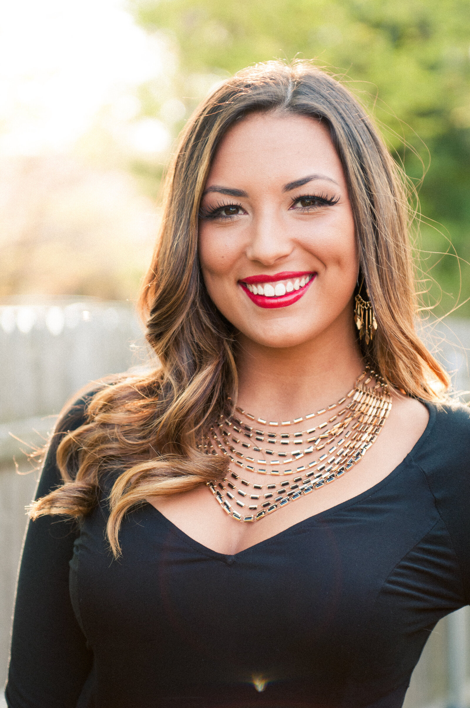 close up prom portrait