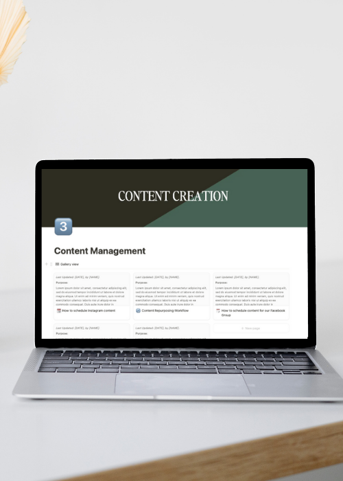Notion SOP Library Content