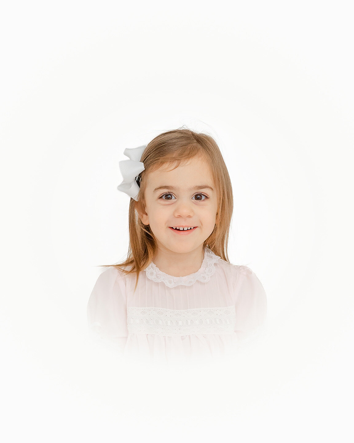 girl smiling during Ashburn, Virginia heirloom photography
