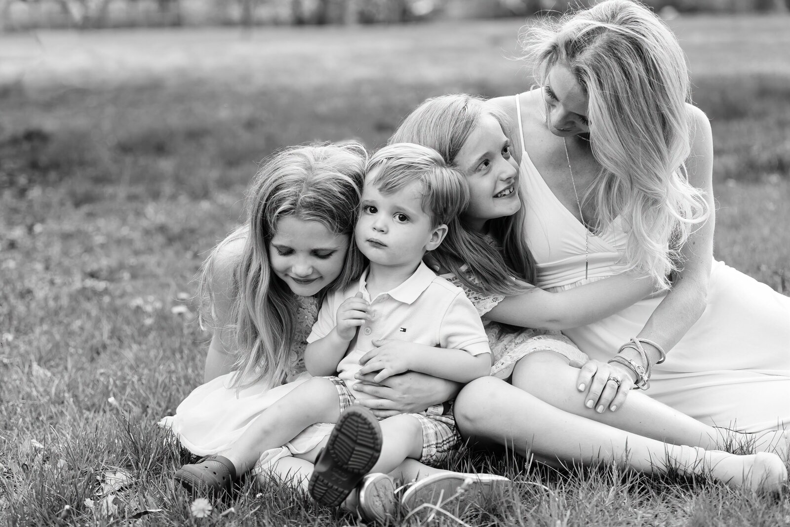 Black and white family photo-NJ Family Photographer@debbiecambaphotography.com
