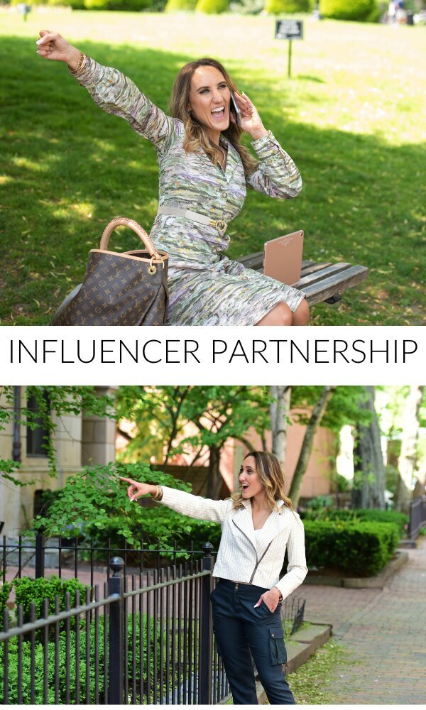 Influencer working in a partnership done by Boston marketing firm