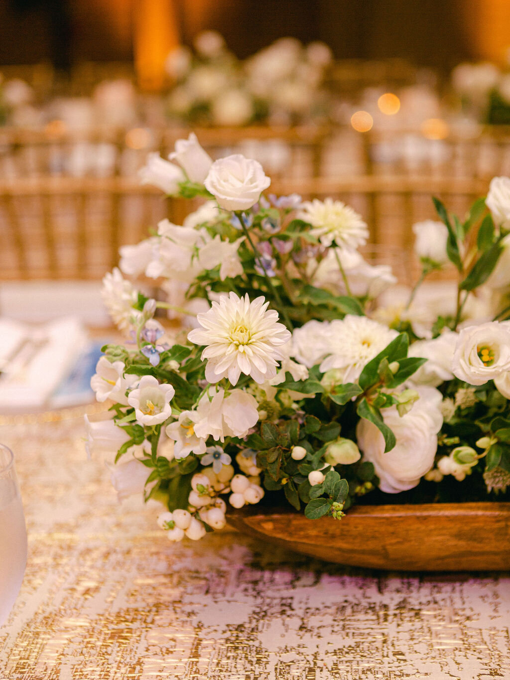 All white wedding flowers for a southern wedding in Georgia