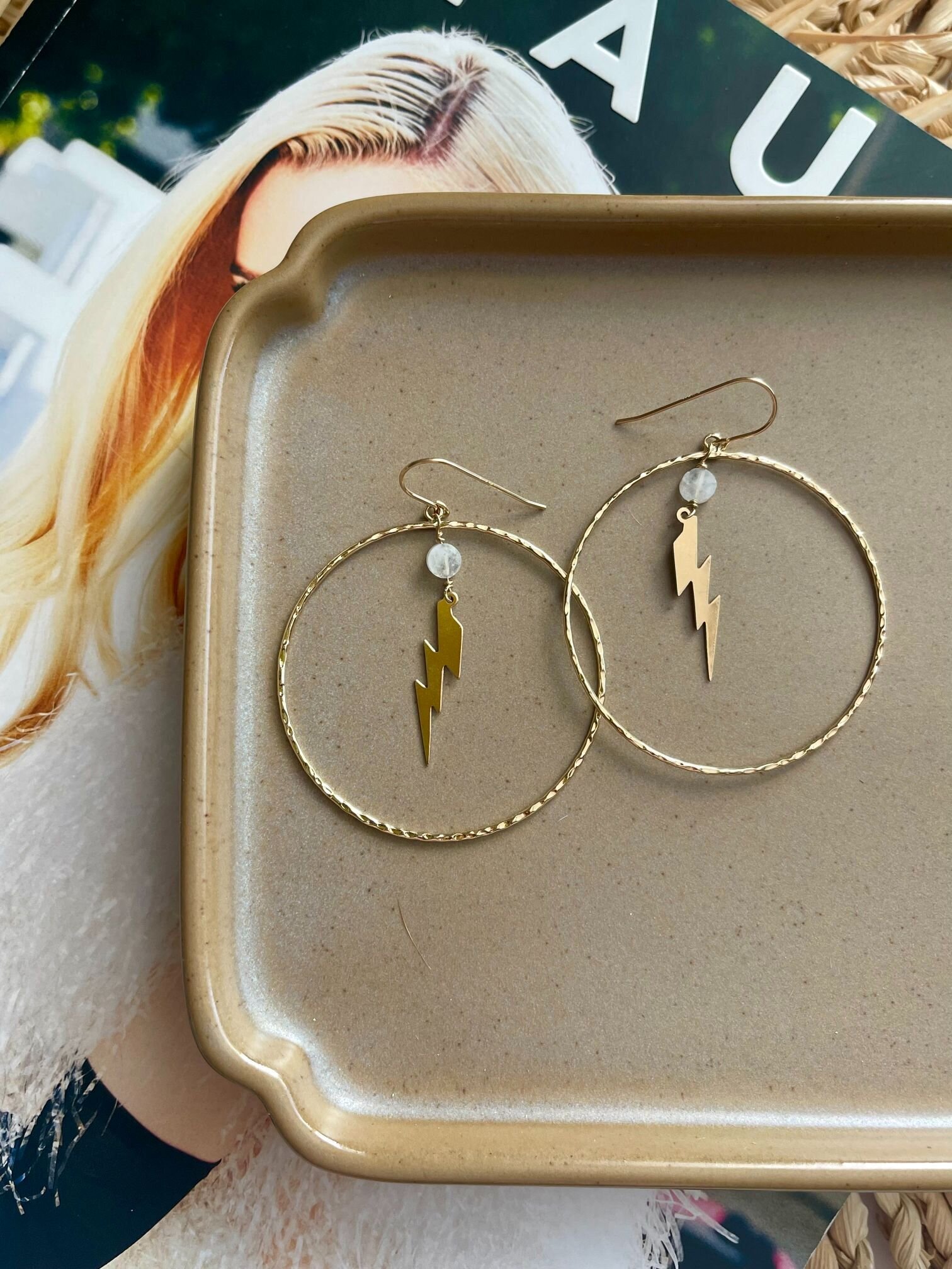 The Project Gold-Filled Bolt Hoop Earrings