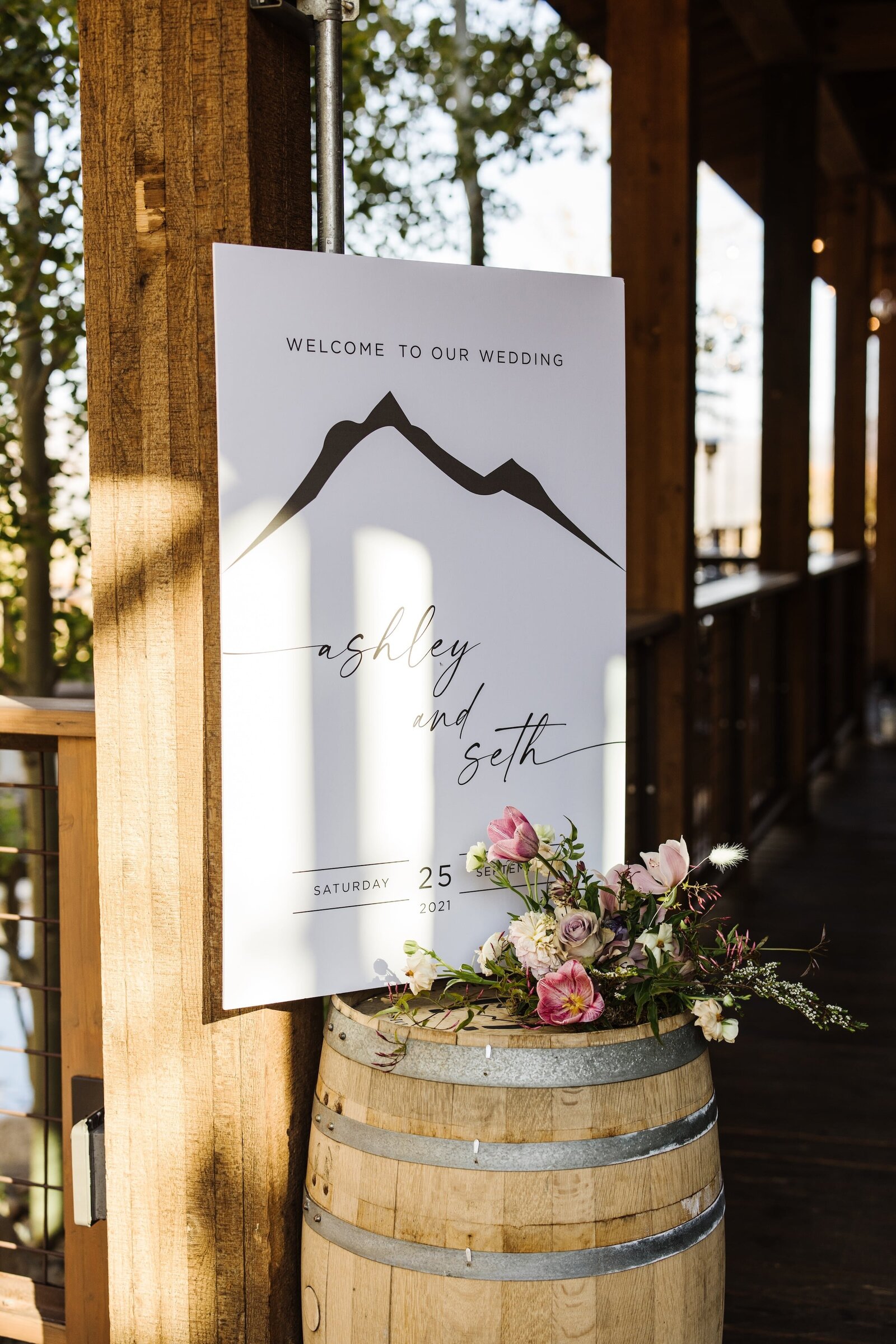 wedding sign