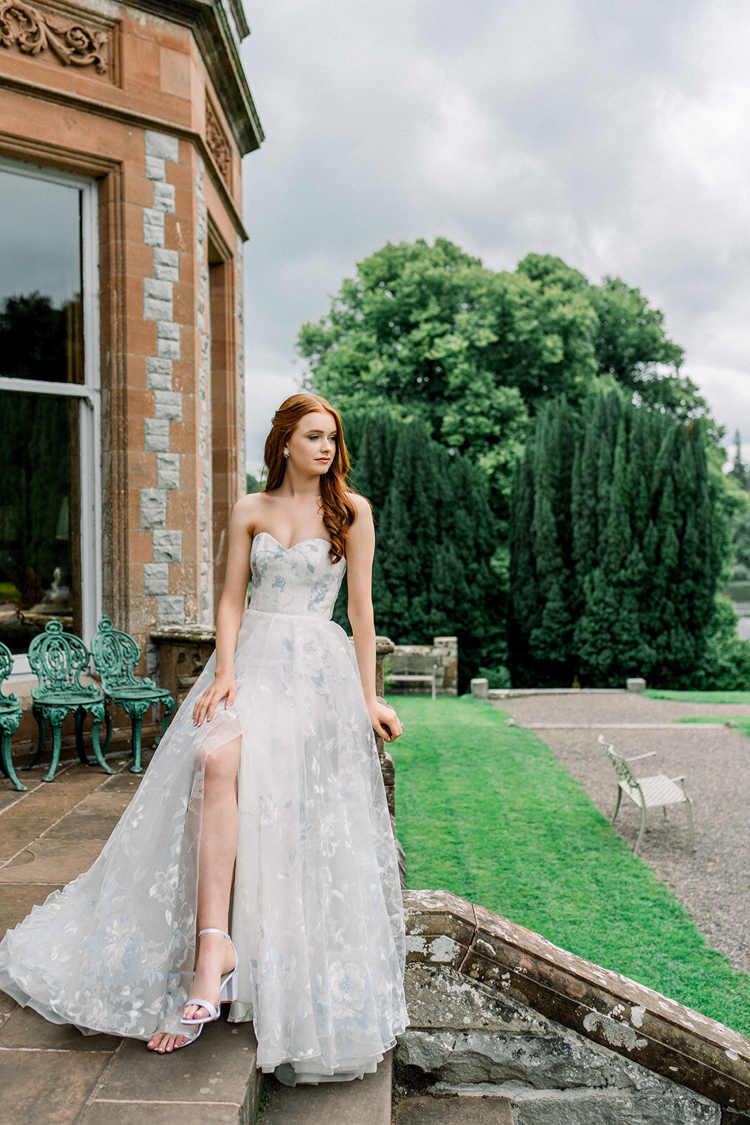 Elegant Bridal Hair and Makeup at Castle Leslie, Ireland