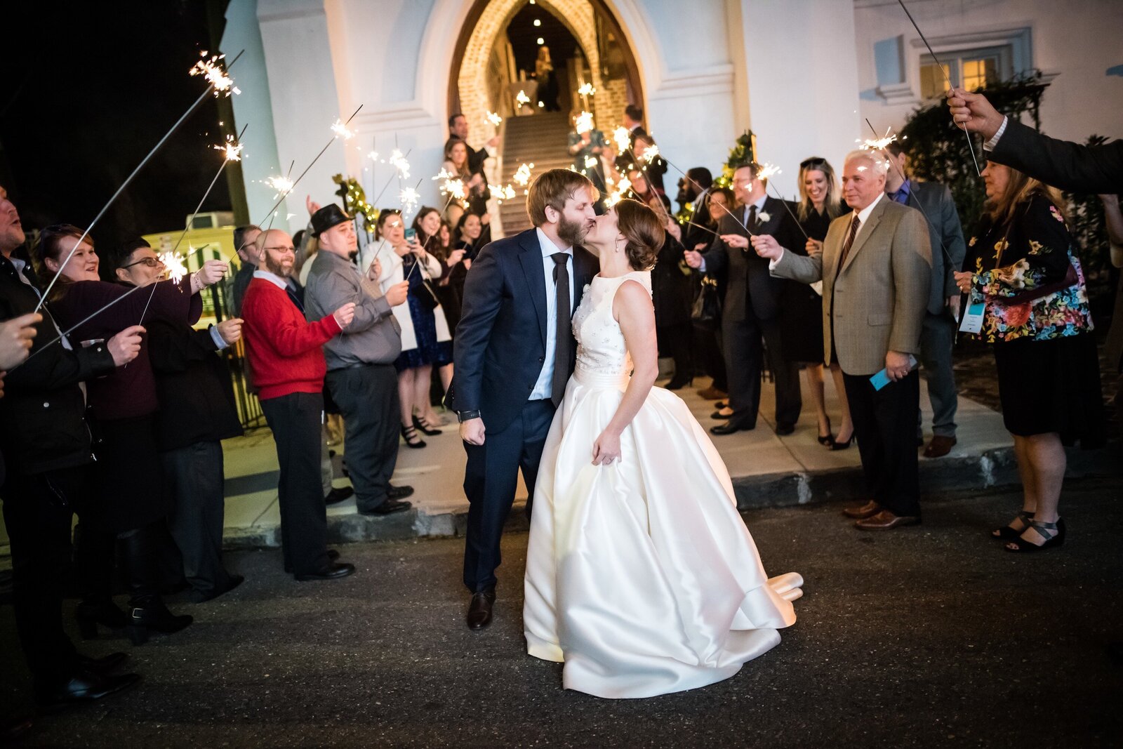 Send-off at Felicity Church wedding in New Orleans