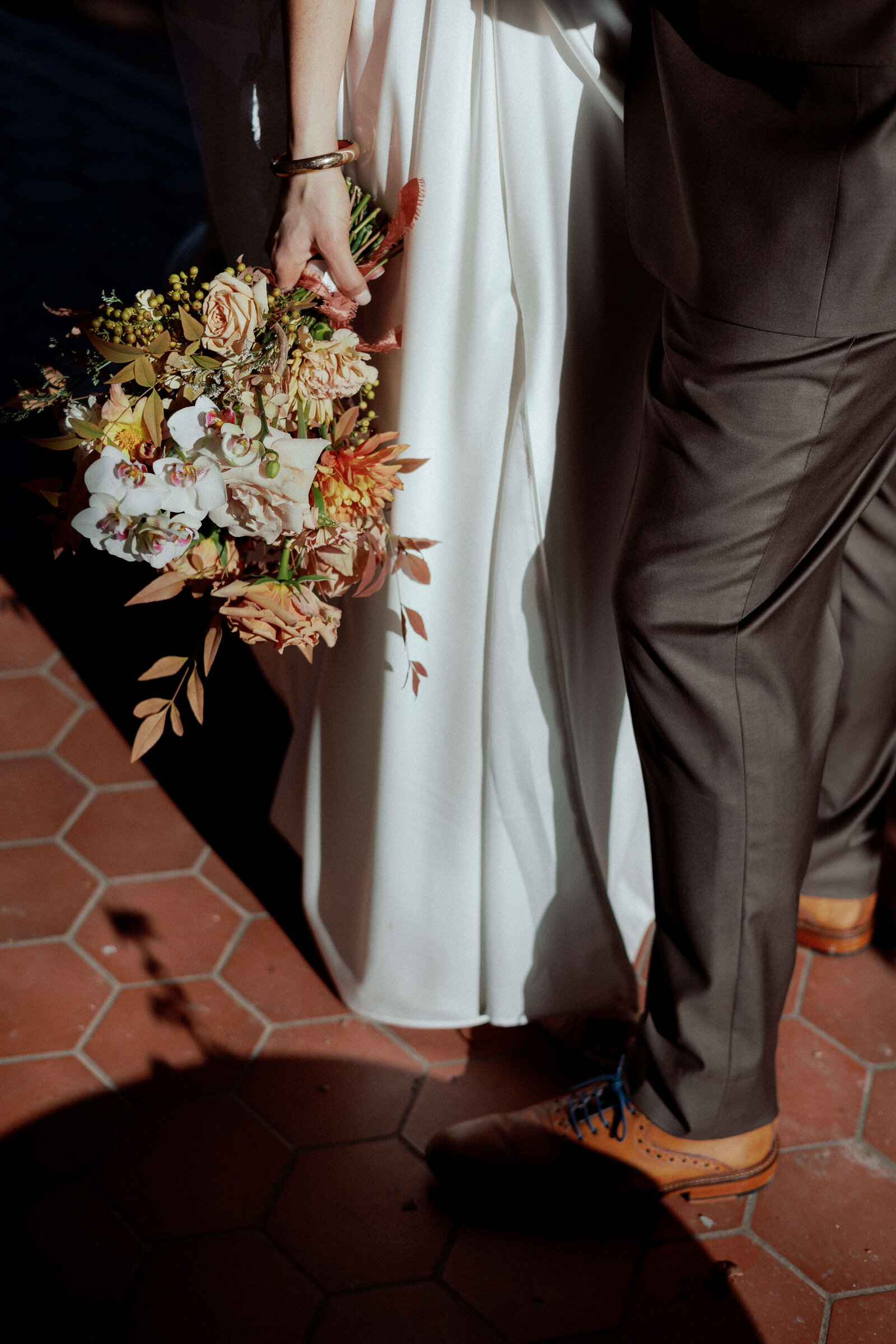 Sunlit couple's portrait in Montecito California, Lindsey Whatley Photo, East coast documentary-style wedding photographer for the untraditional