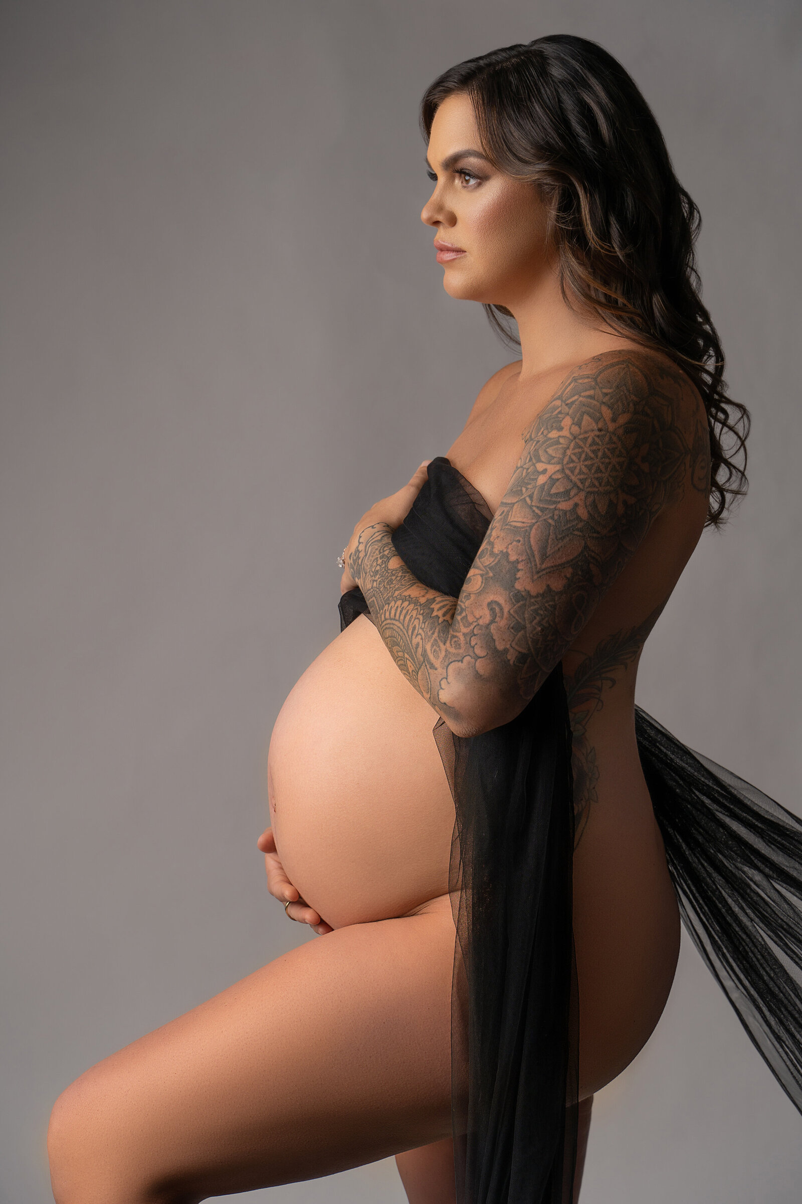 Fine art nude maternity photographer in NC