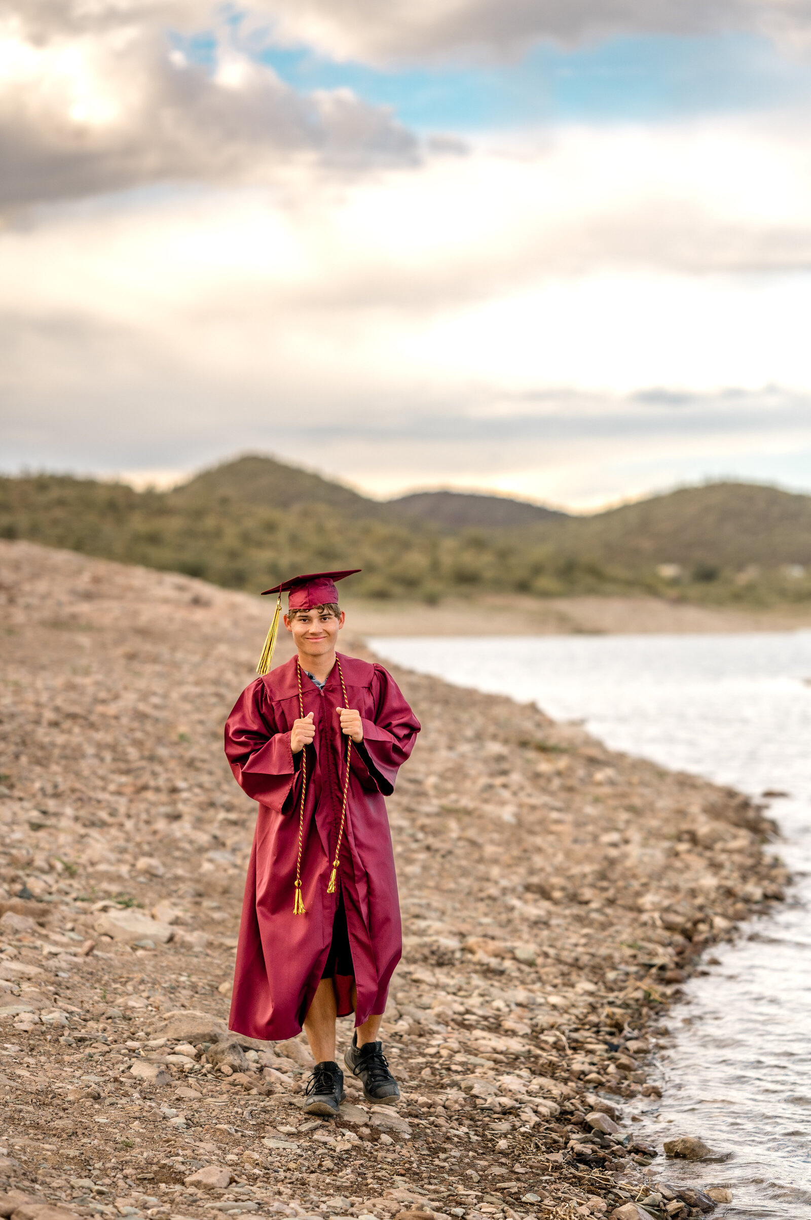 Brayden Bowers Senior Photos at Lake Pleasant Regional Park - Ashley Durham Photography-21
