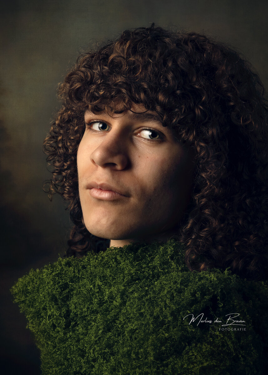 Fine art portret tiener