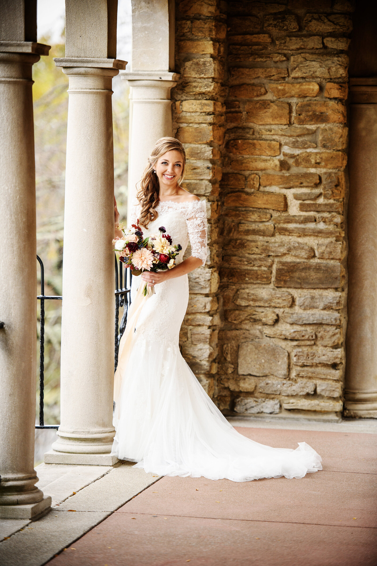 bride smiling