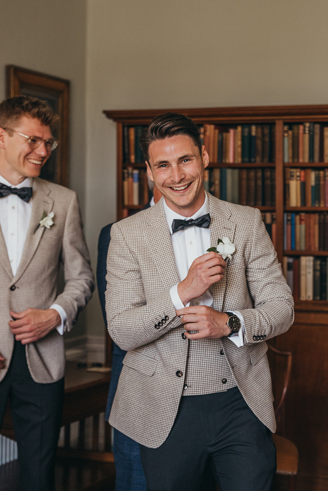 groom gets ready