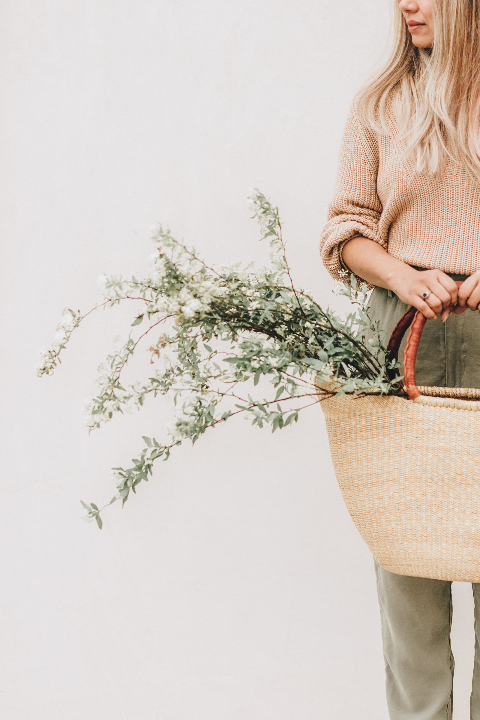 Kaitlyn David Personal Brand image of basket and greenery