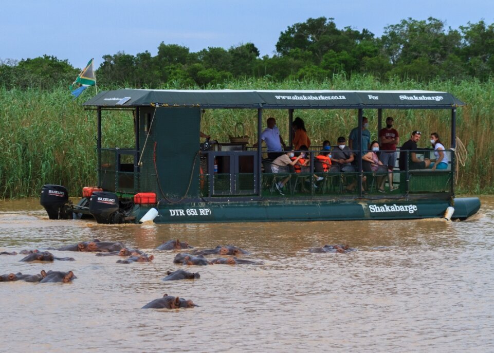 Zuid-Afrika-St.lucia-Nijlpaarden-bootsafari