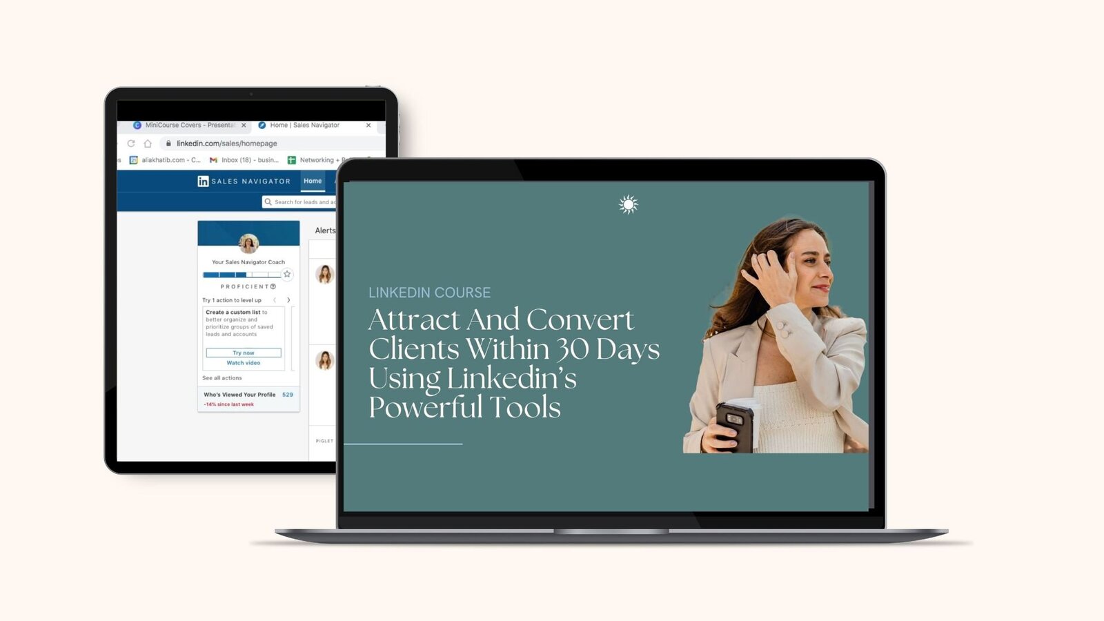 LinkedIn as a Magnetic Sales Funnel course by Alia Khatib