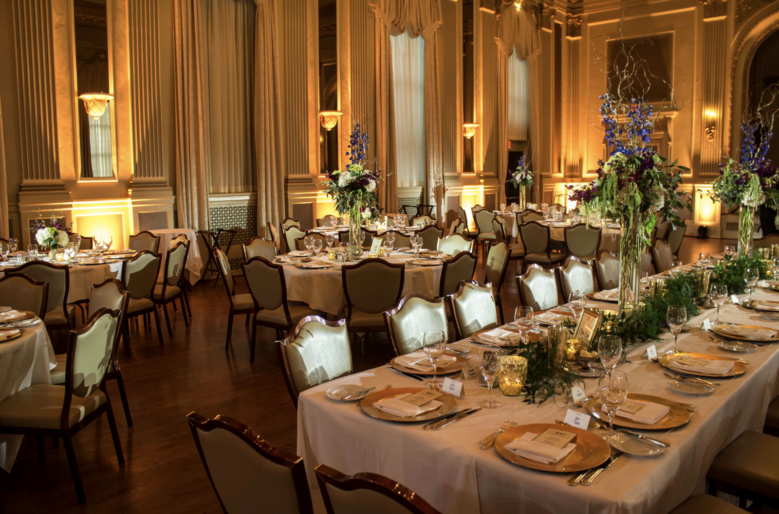 Elegant Amber Uplighting