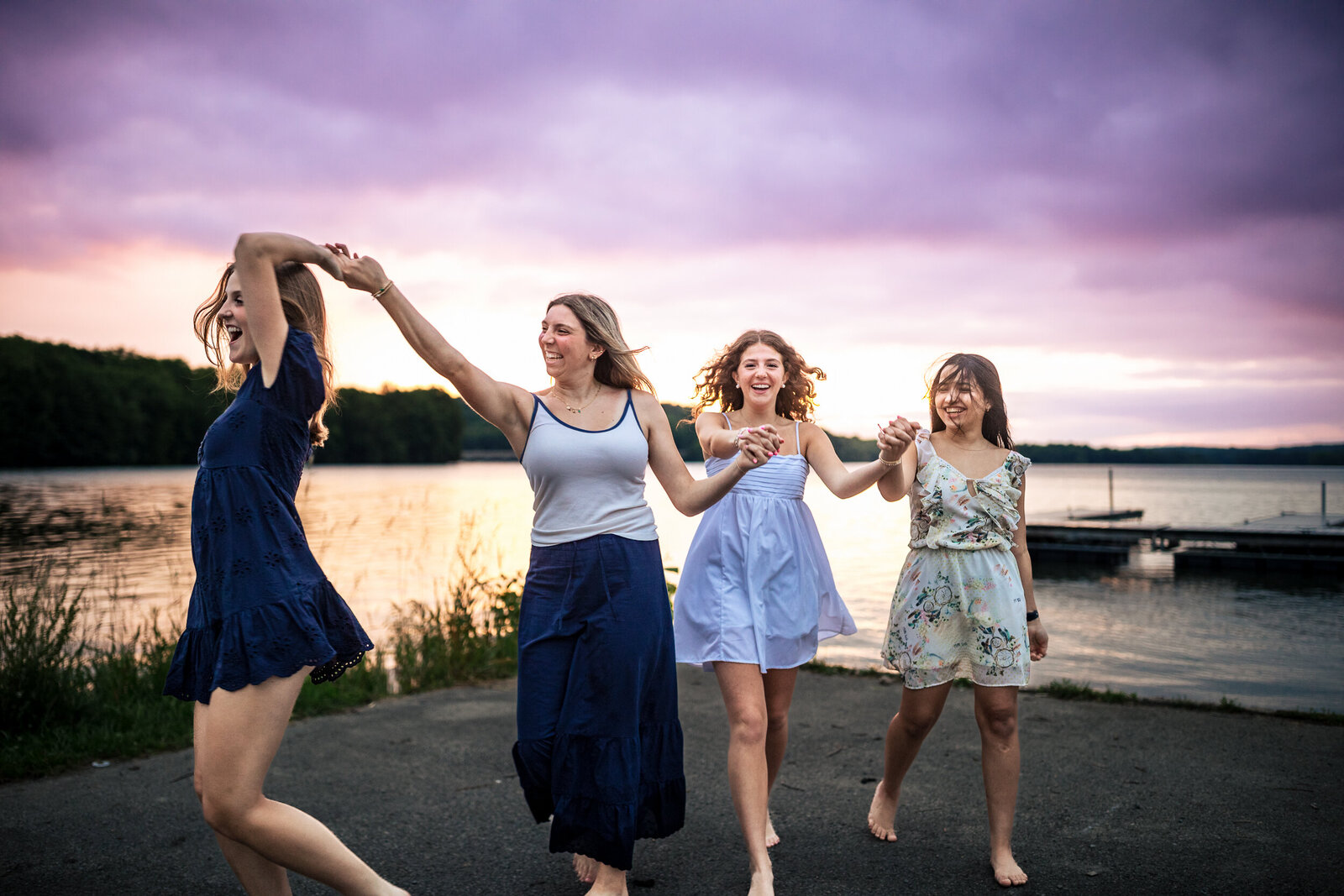 For dancing Quaker Valley students at Moraine State park