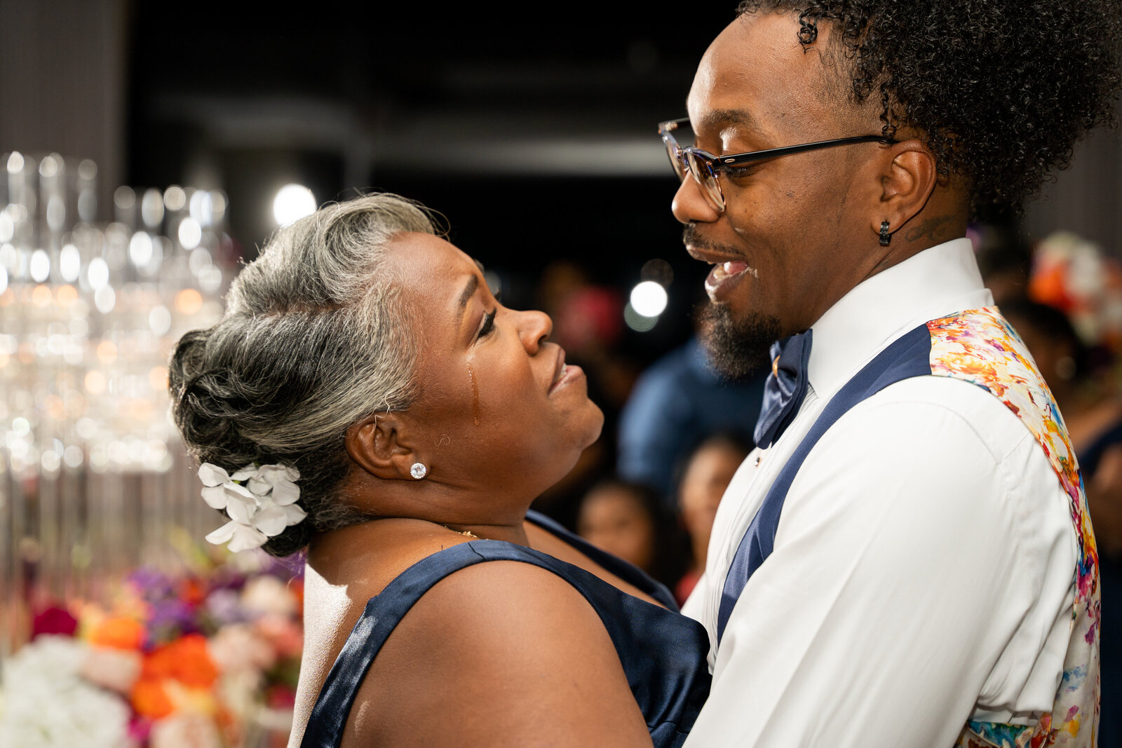 Wedding photographer captures emotion of Mother  and son first dance in Atlanta, Georgia