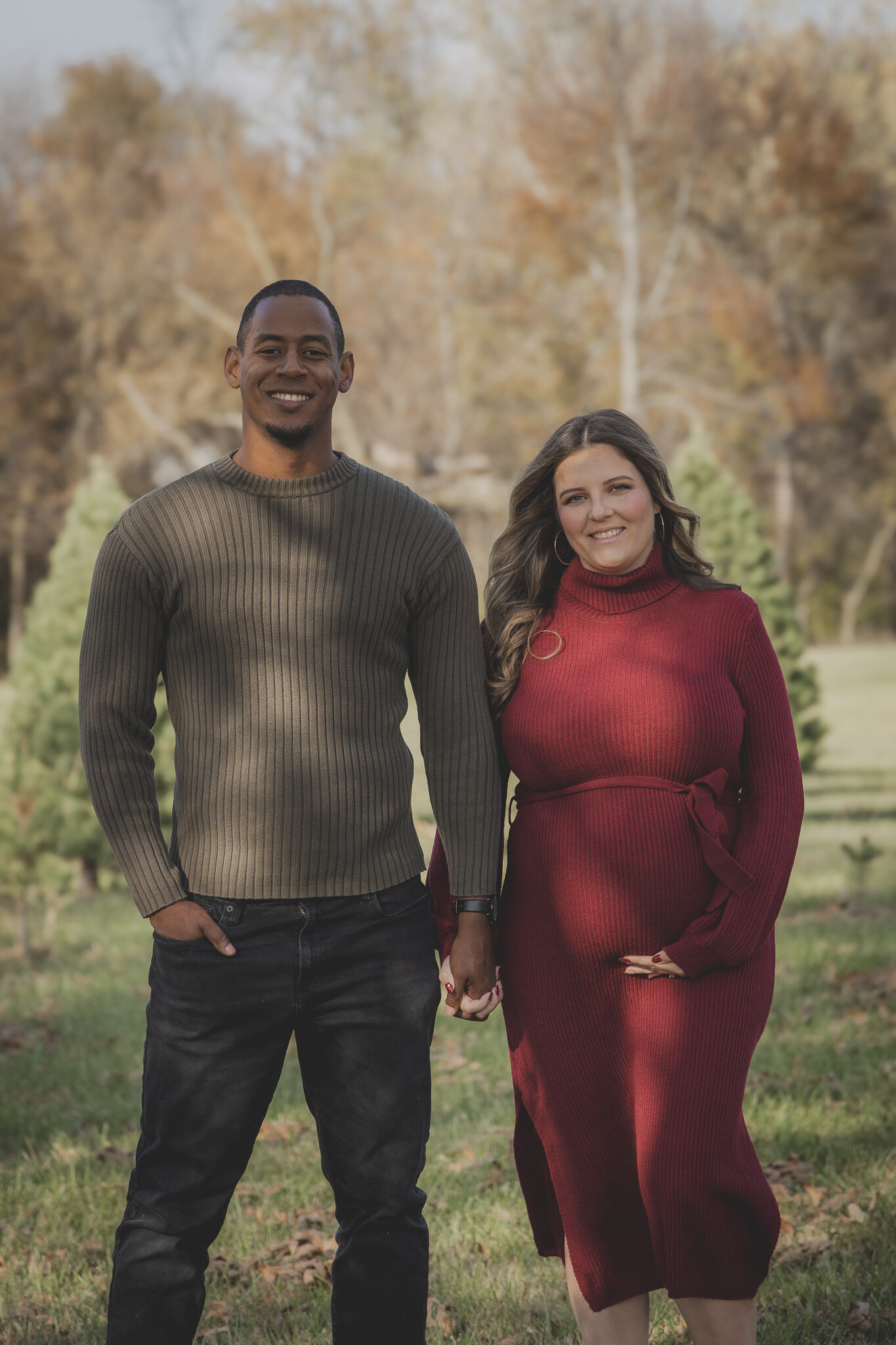 christmas tree farm portrait