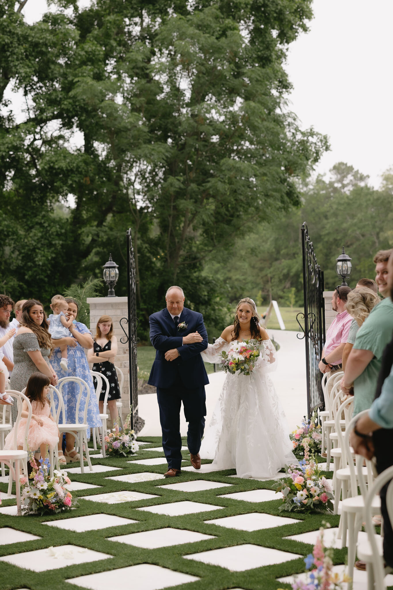 Bride wedding ceremony entrance 