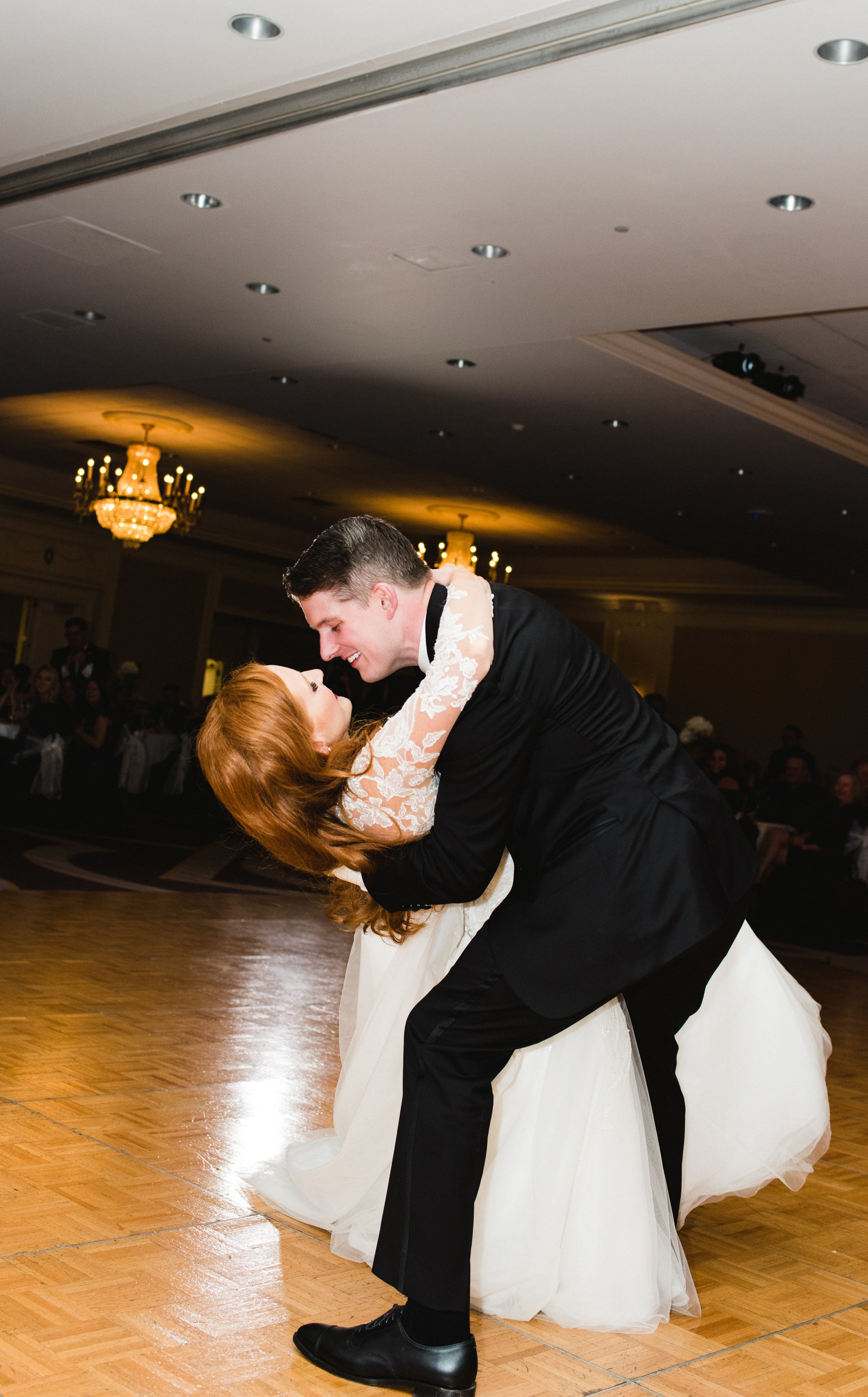 first dance with bride and groom