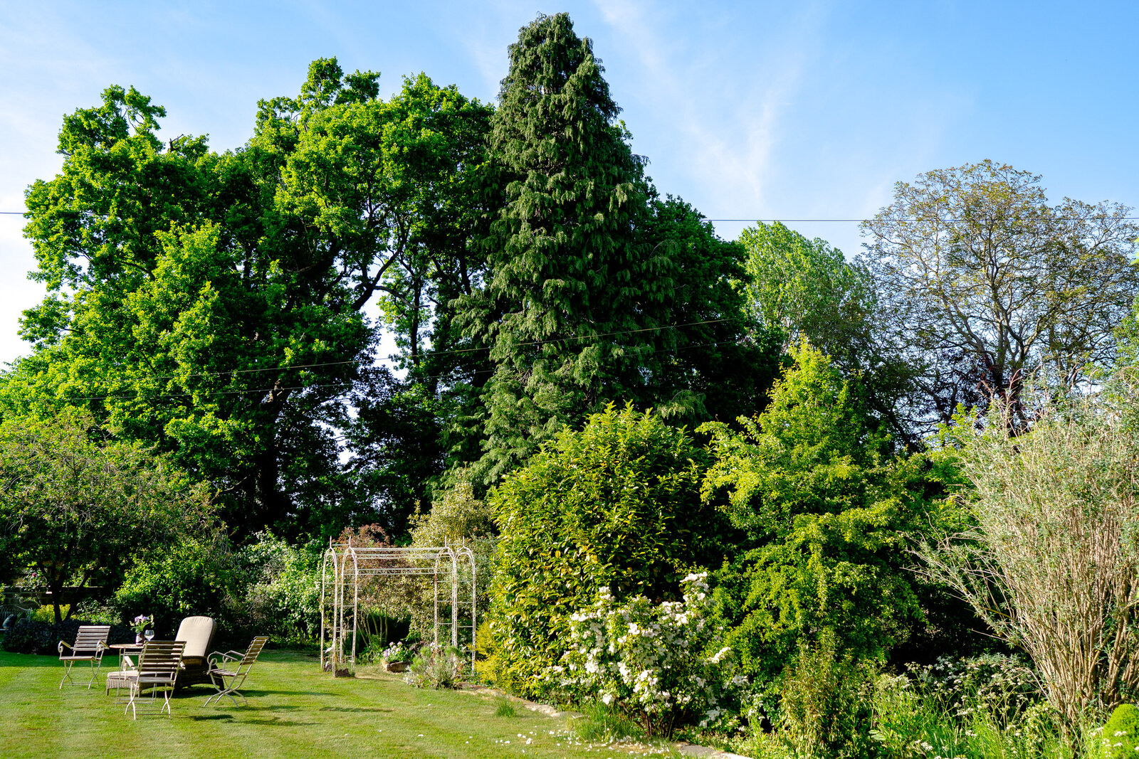 The garden at Wharfedale Grange luxury wedding venue
