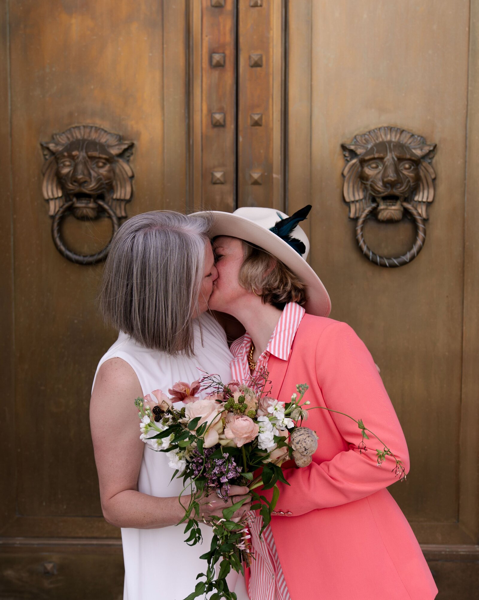 two women kissing