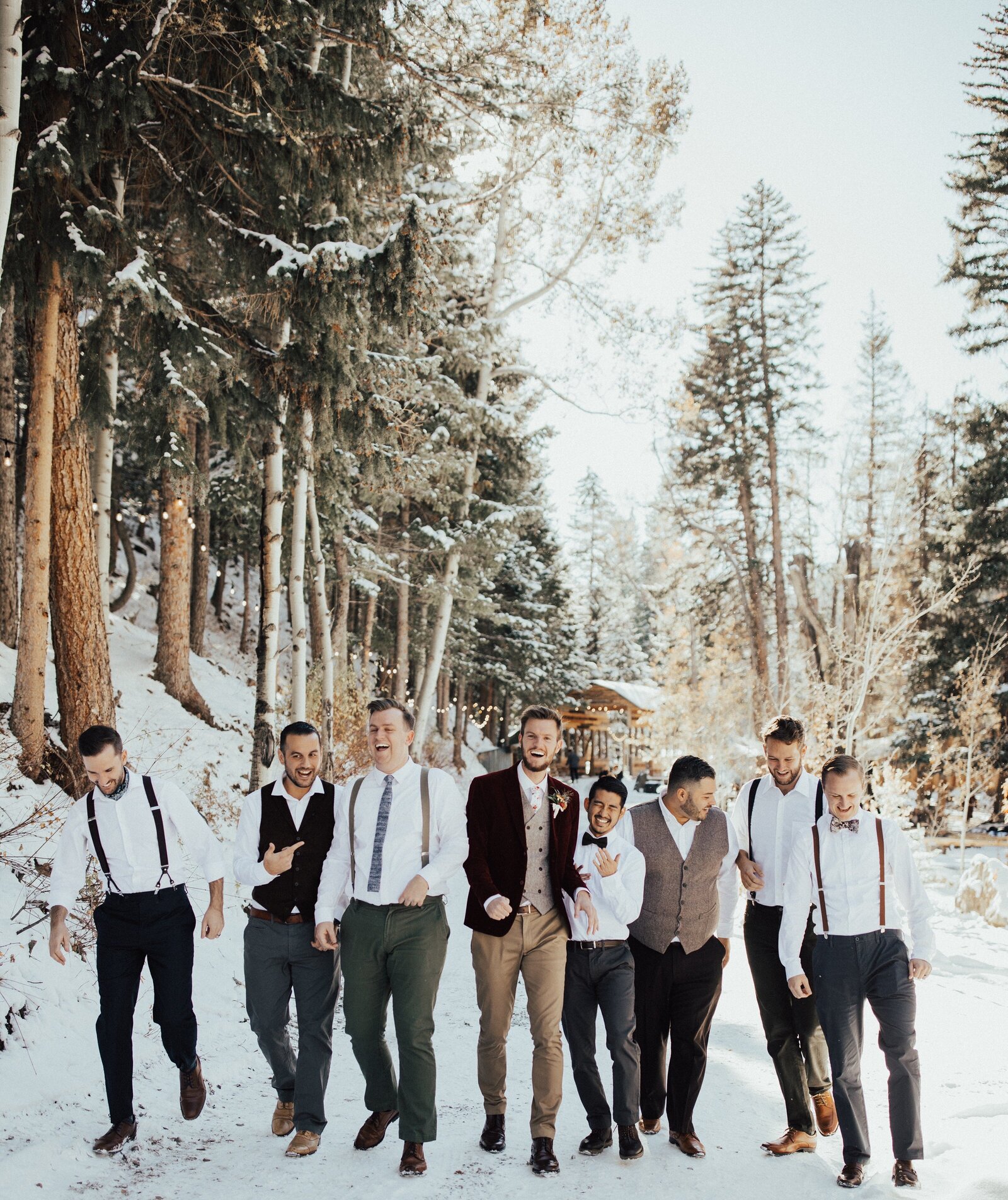 Laura Landers Wedding Wardrobe Stylist Colorado Sherman Snow Wedding Party TV Host Style By Breedlove