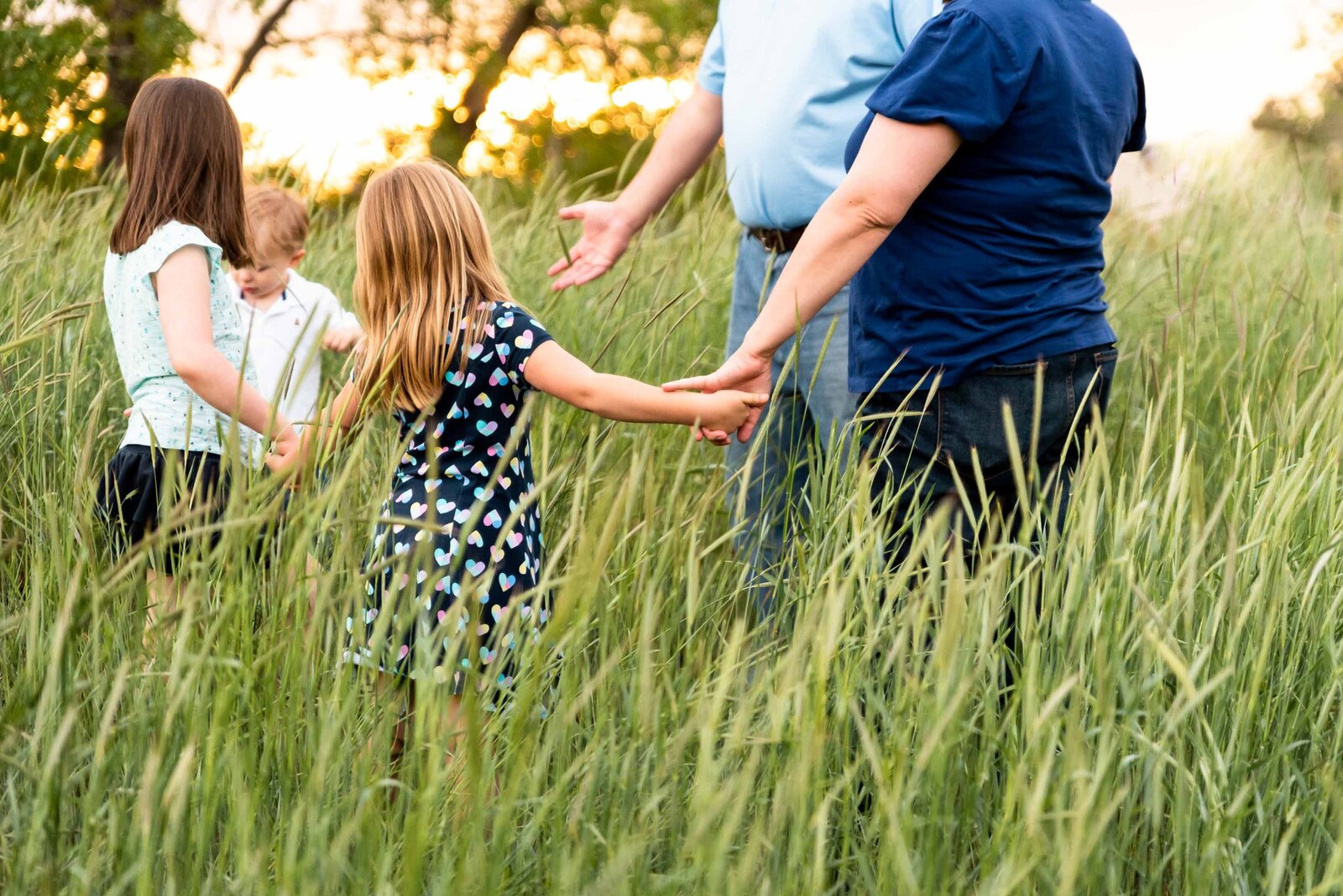 family holding hands