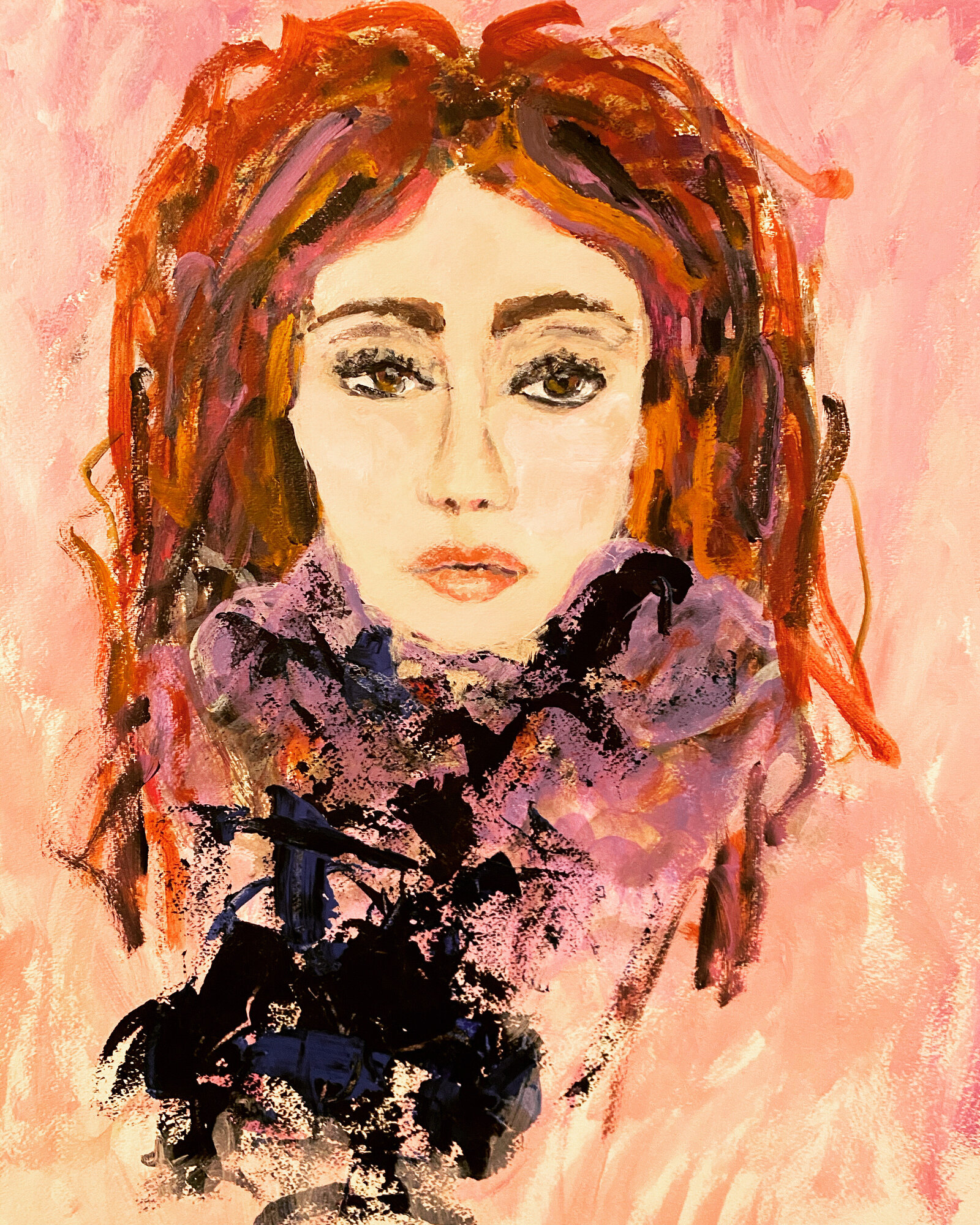 Labellezza-sandy-welch-art-acrylic-paper-painting