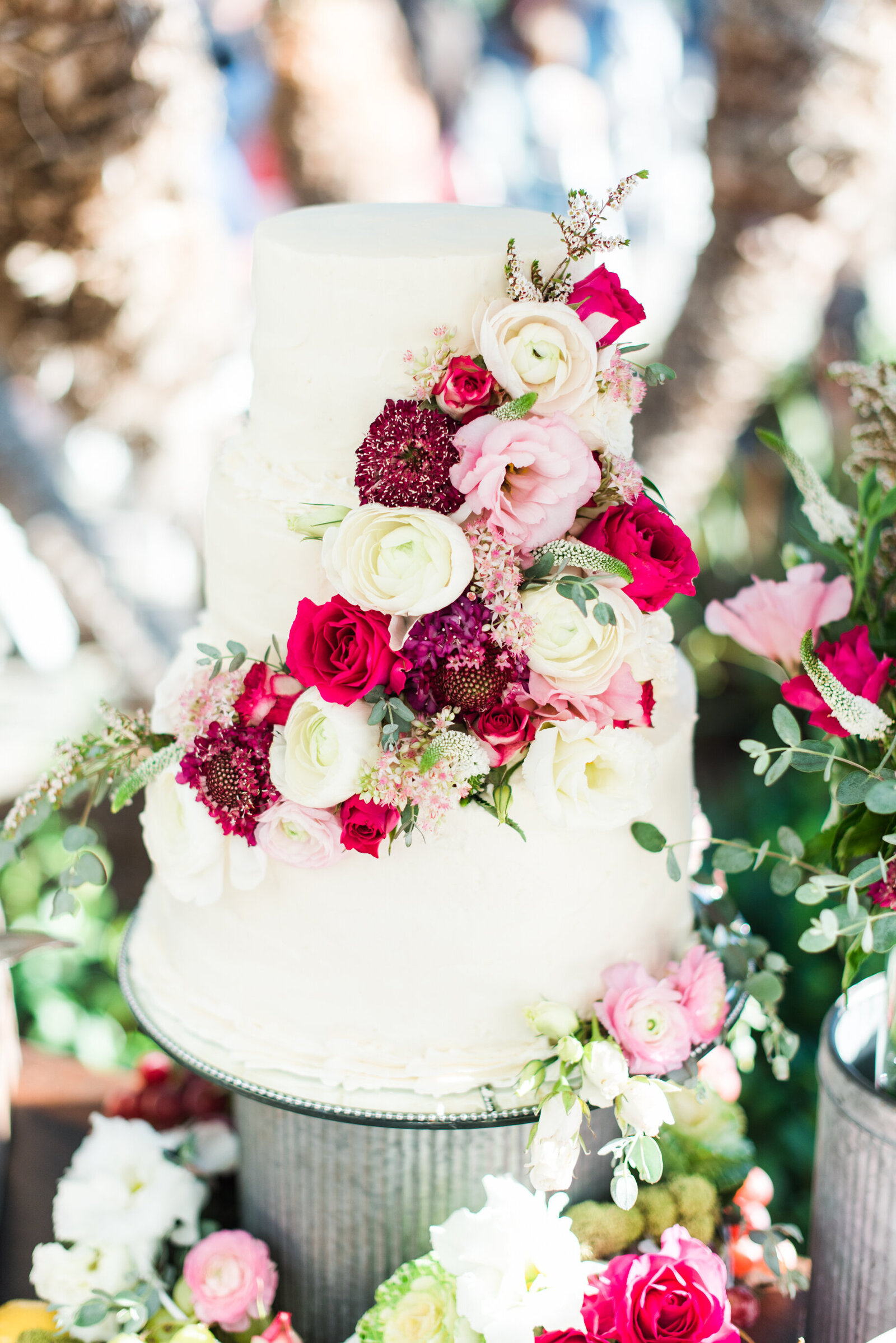 poolside wedding reception