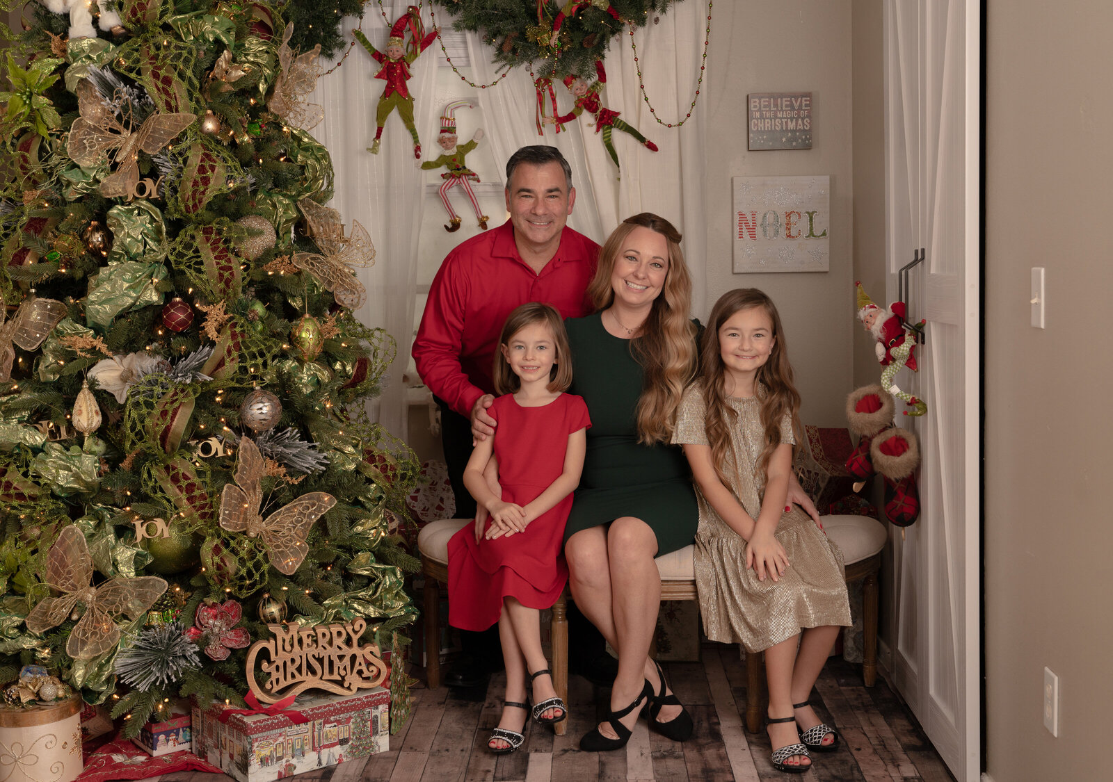 Beautiful christmas family card Orlando Florida