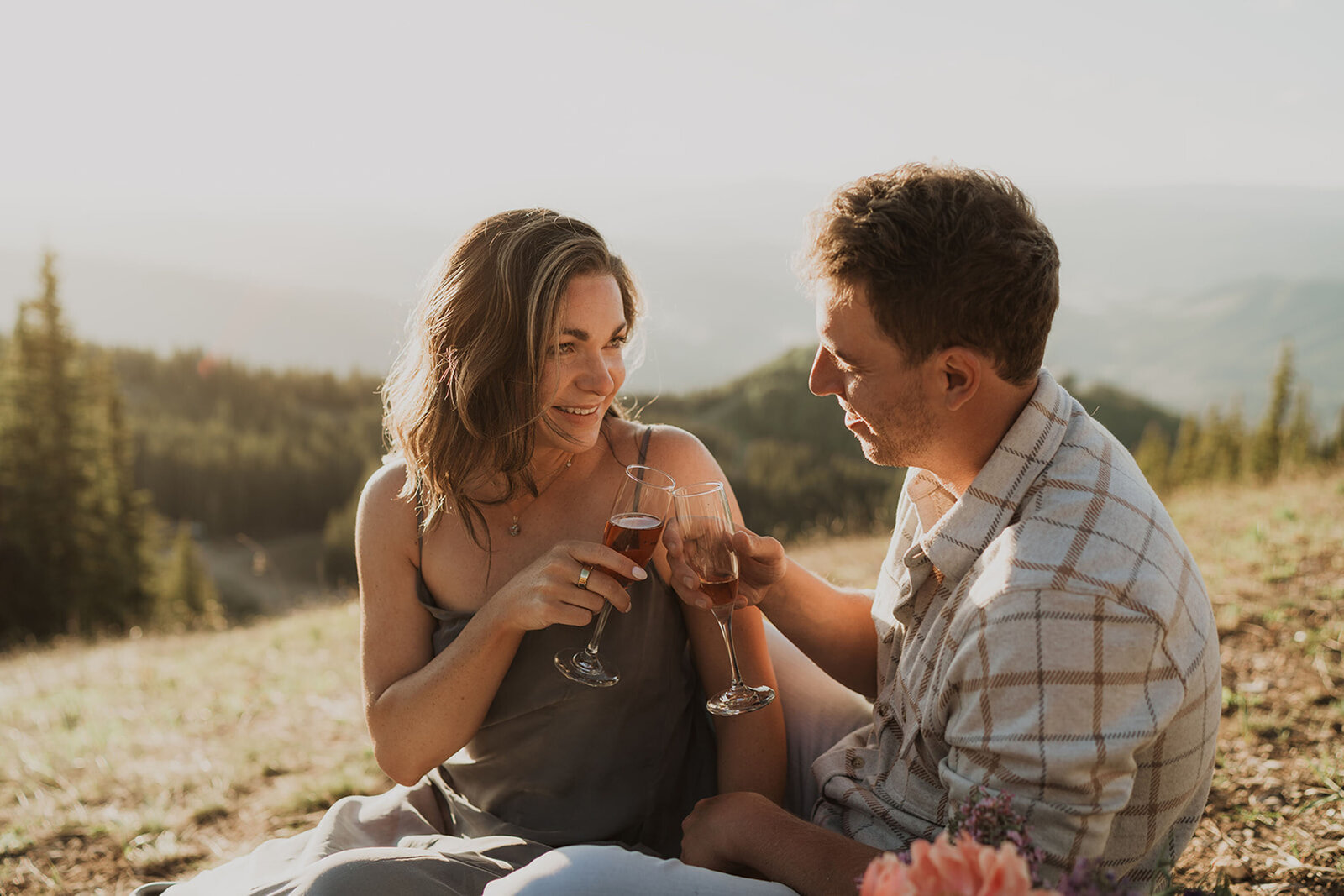 Romantic Aspen engagement photography session in the Colorado mountains