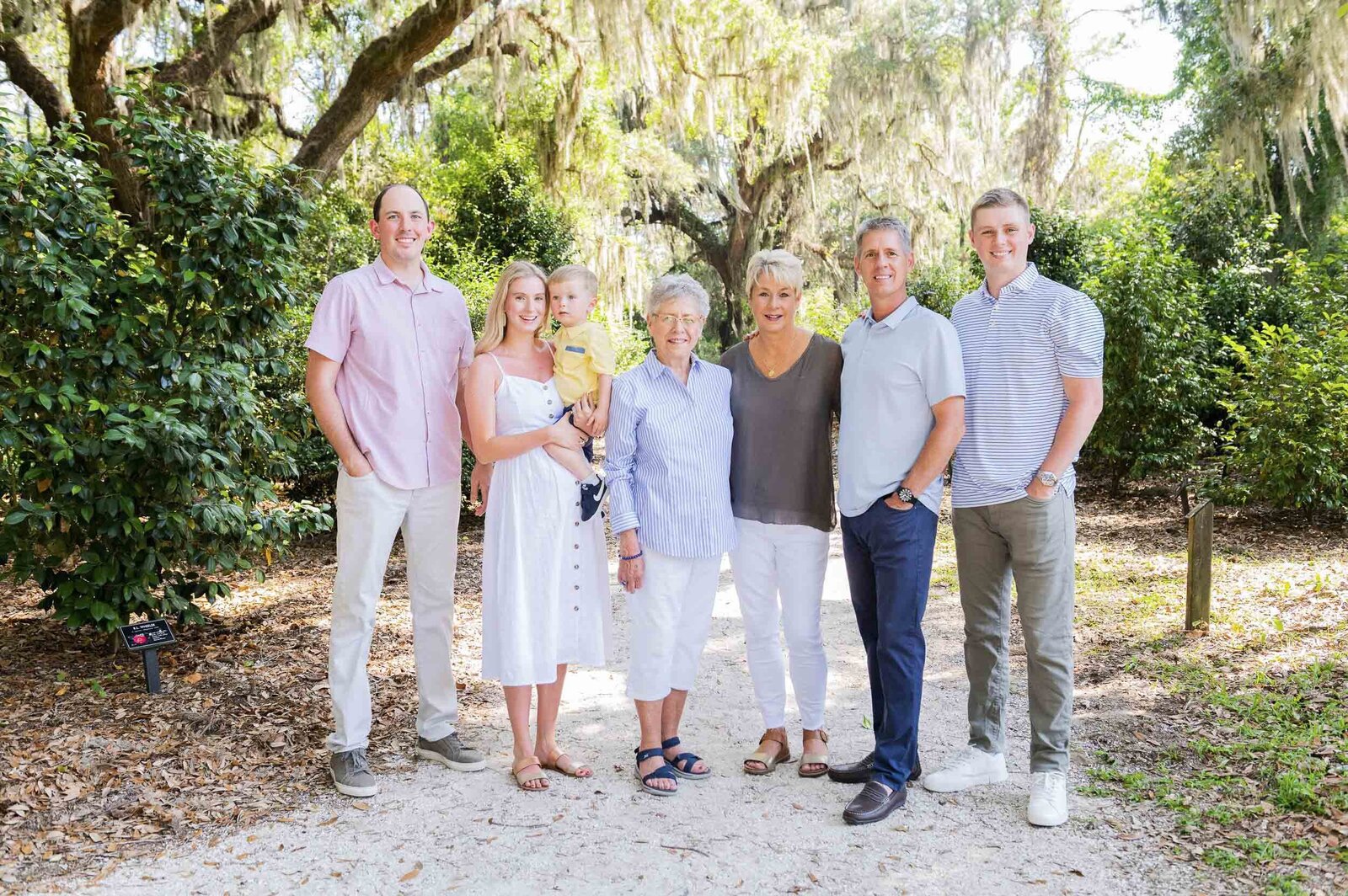 family at park in HHI SC