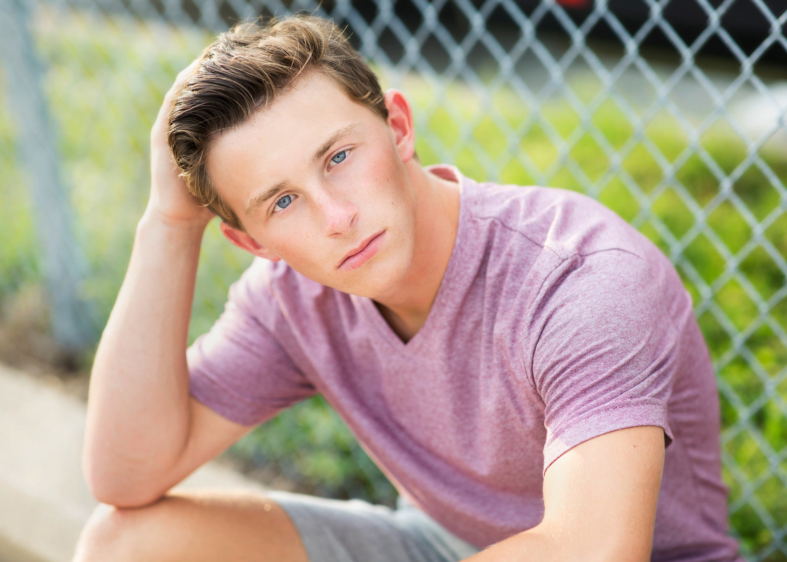urban boy senior pic