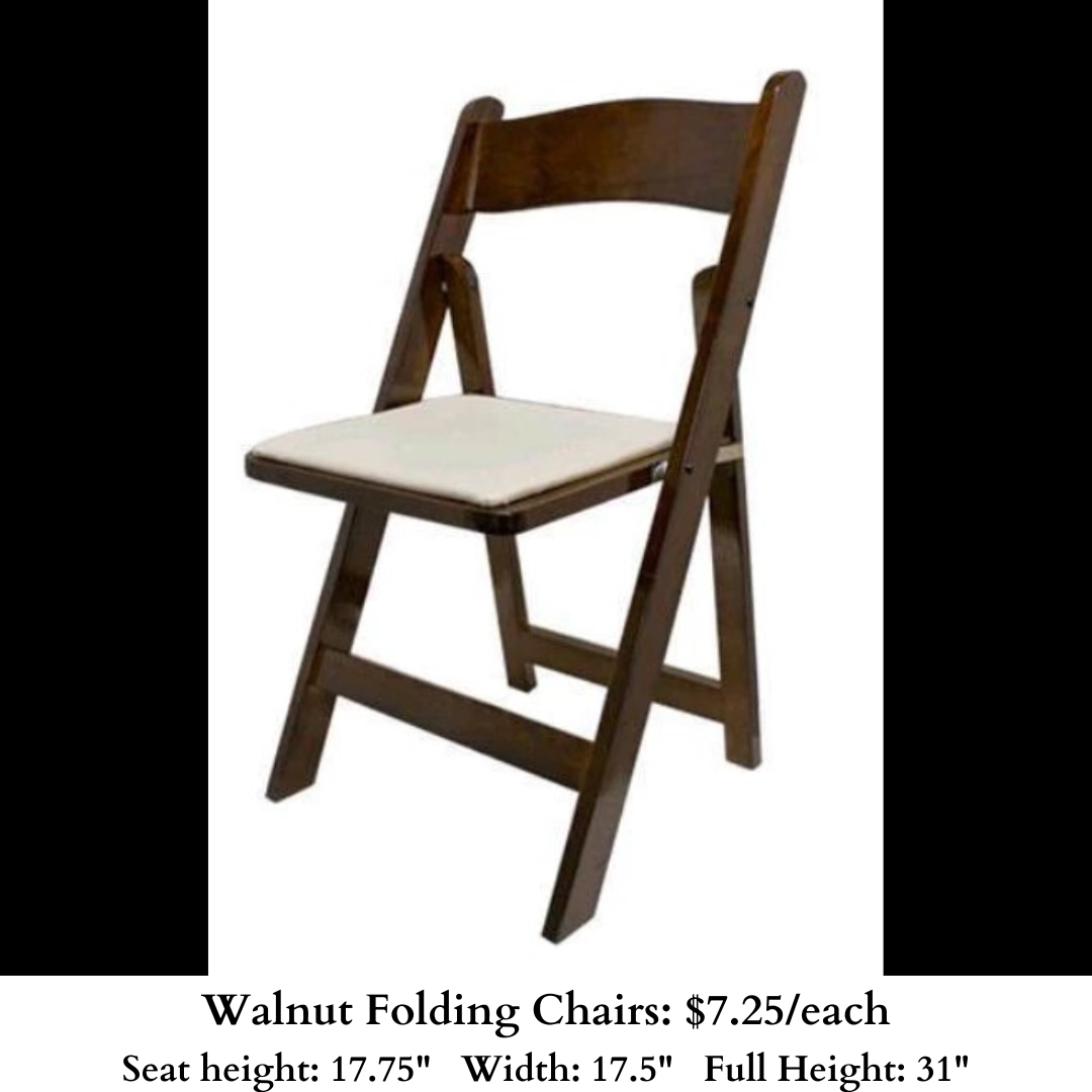 Walnut Folding Chair-1072