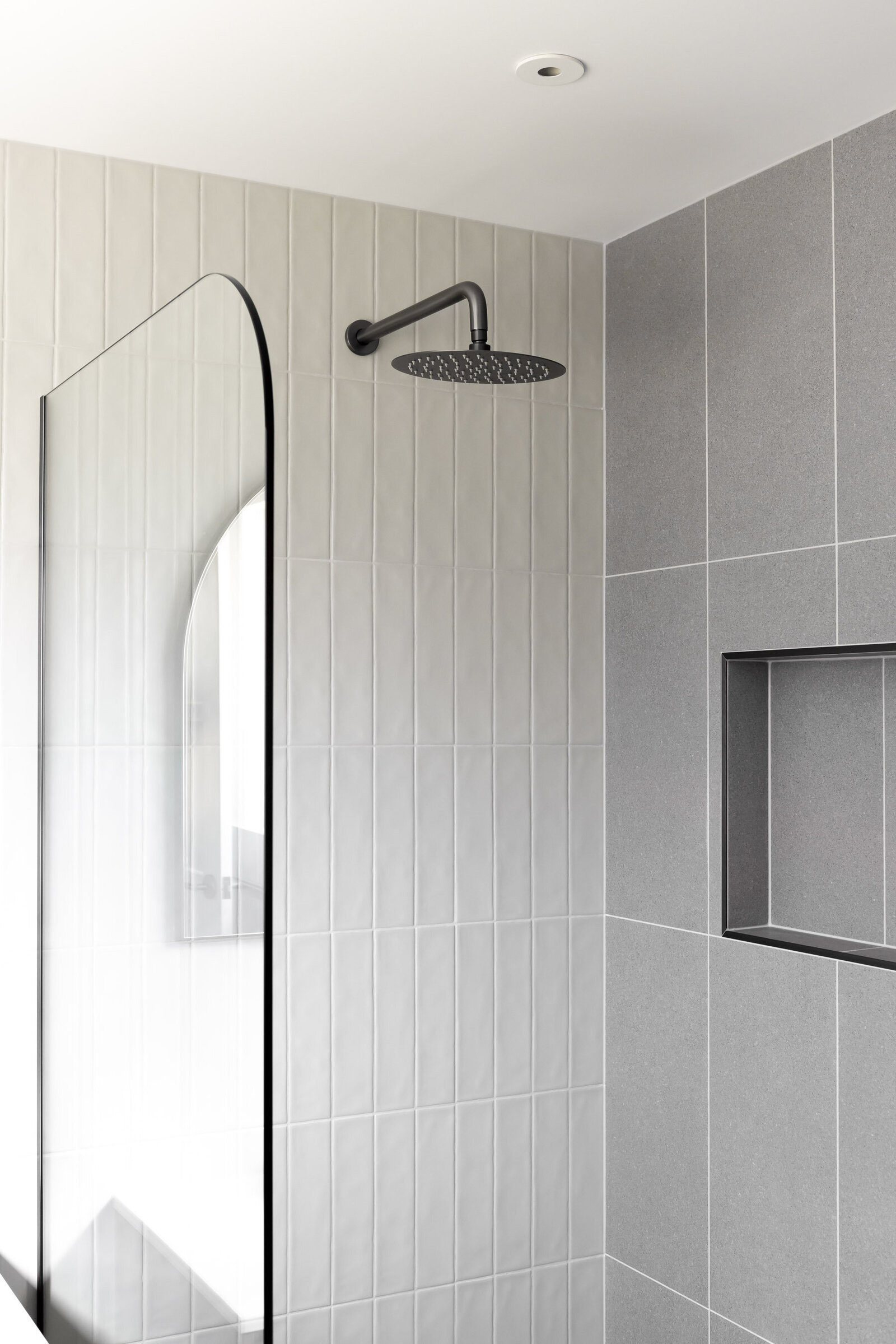 minimilistic new bathroom design in custom built home by wbk building