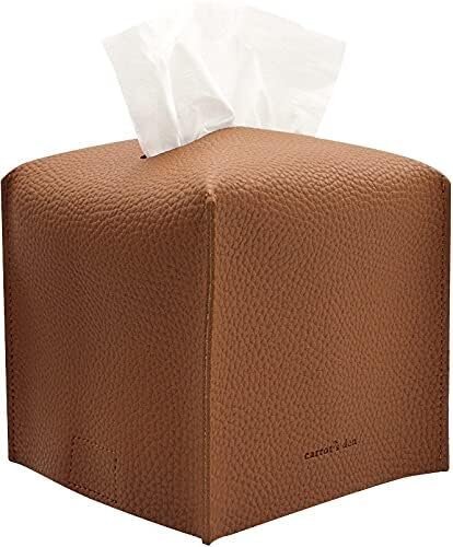 camel-leather-tissue-box
