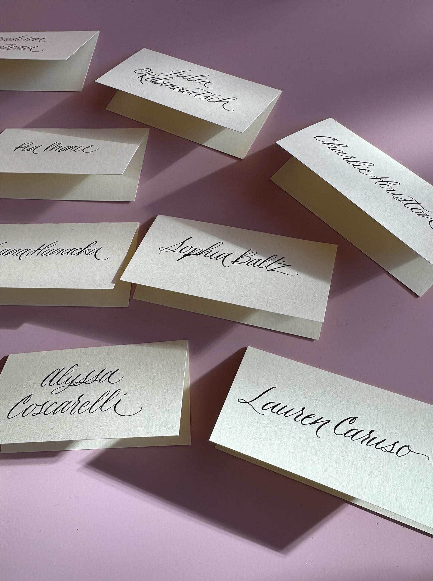 Modern Calligraphy Style Cards