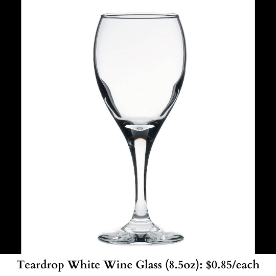 Teardrop White Wine Glass-432
