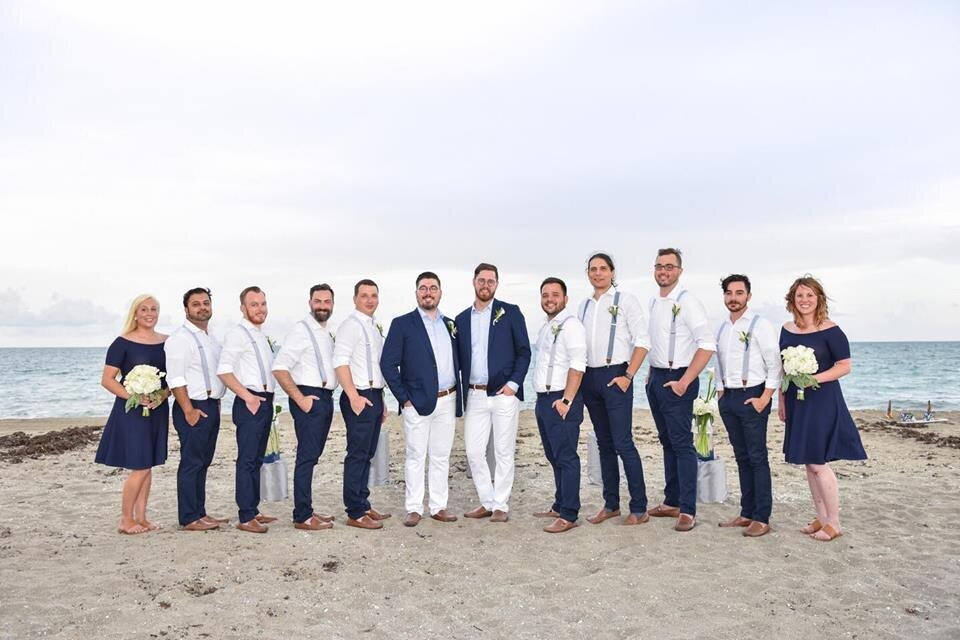Dreamday Destinations- two grooms-beach wedding