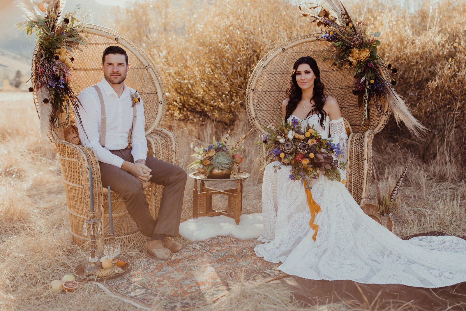 Becca Kufrin & Garrett Yrigoyen Wedding  Bohemian Styled Shoot
