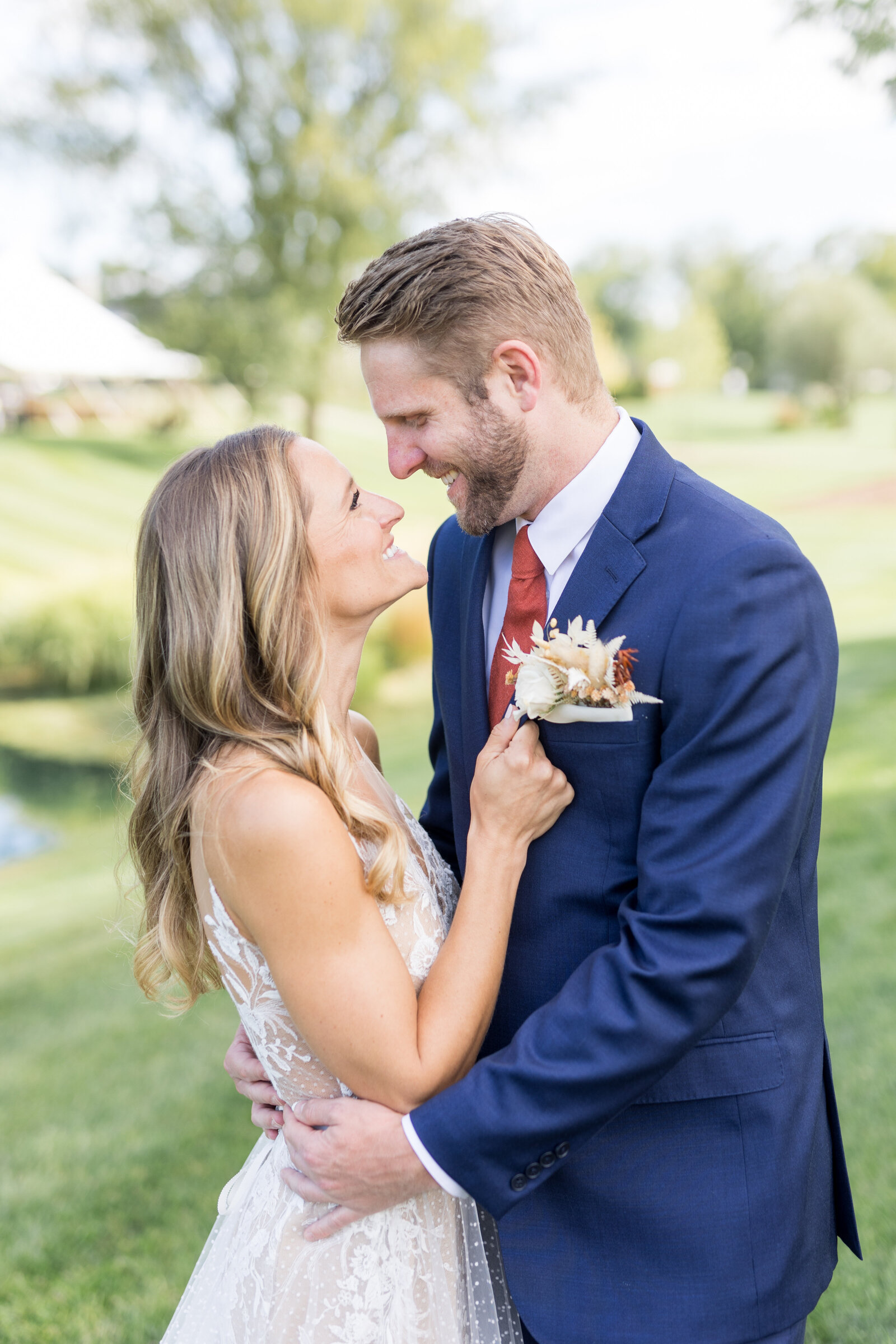 Bride and groom portrait