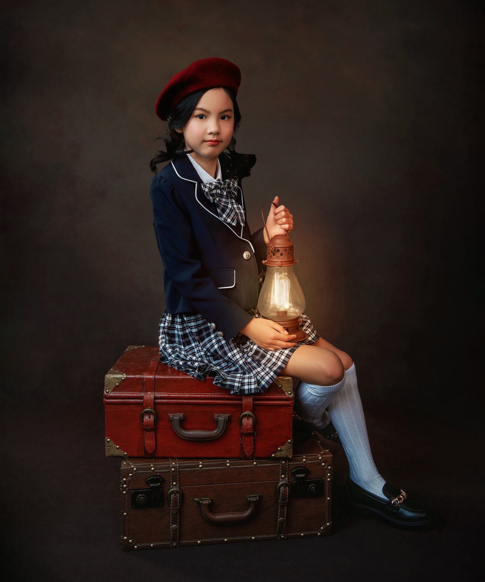 twin-rivers-240402-atlanta-best-children-girl-suitcases-lantern-school-uniform-studio-formal-portraits-photography-photographer-twin-rivers (9)
