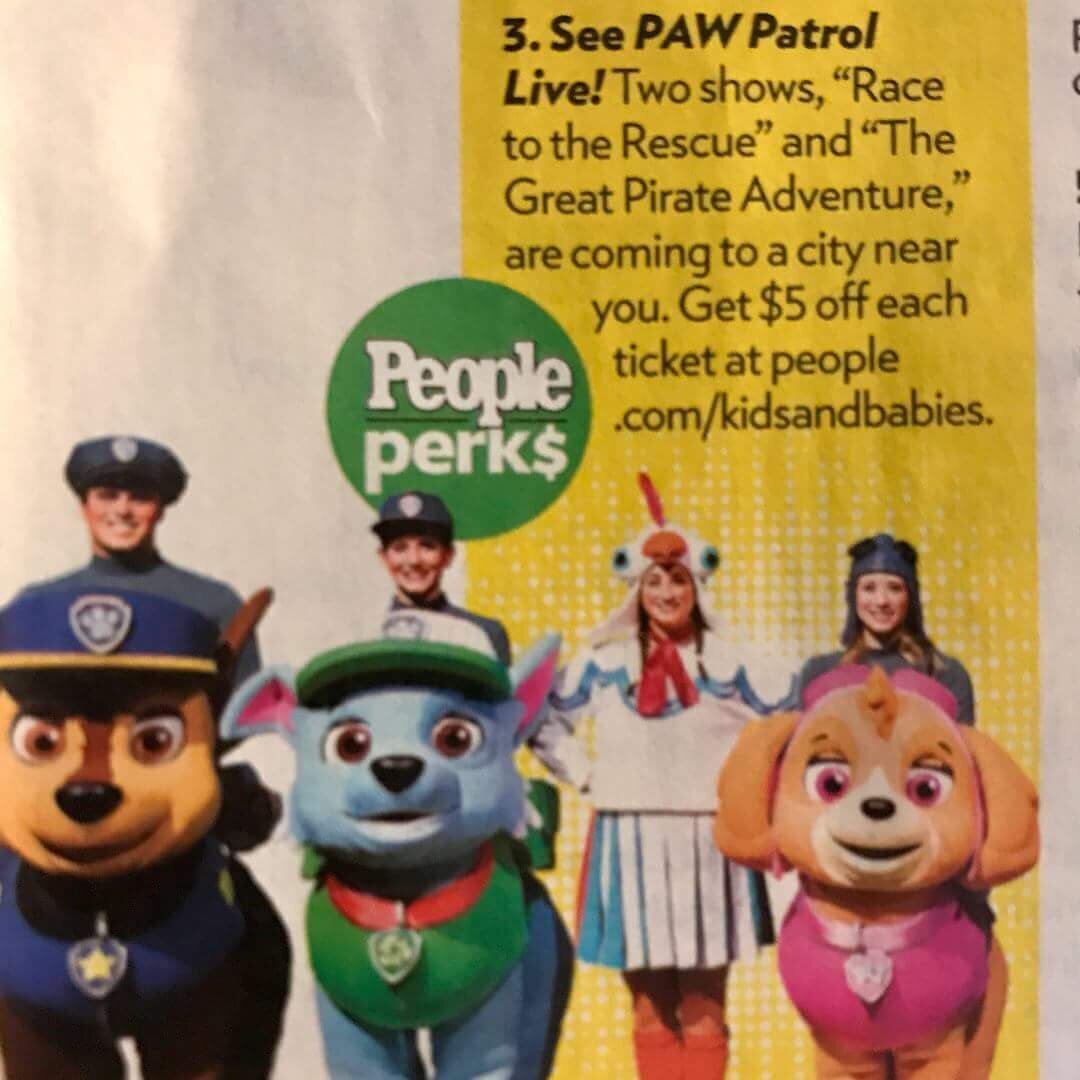 Paw Patrol Live People Magazine