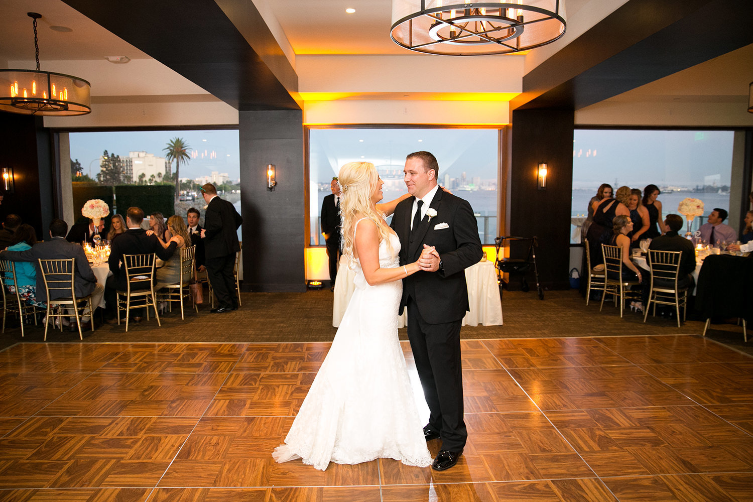 first dance with bride and groom